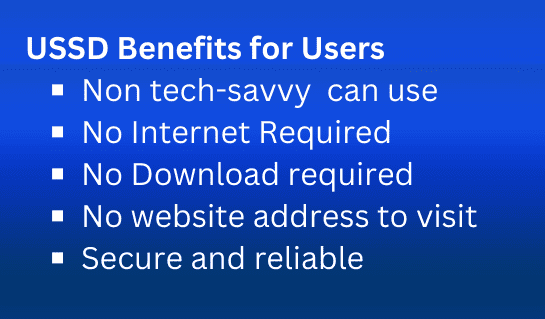 ussd app benefits